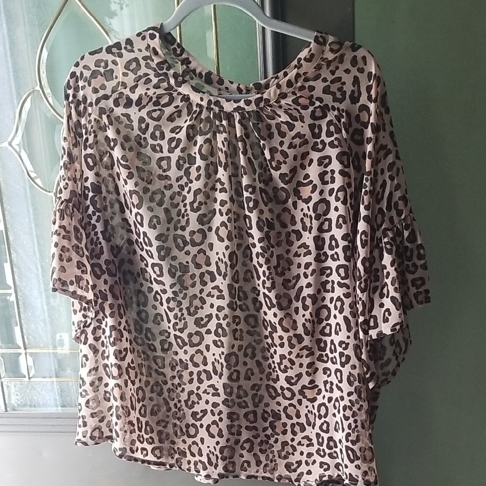 Leopard Print Women's Top